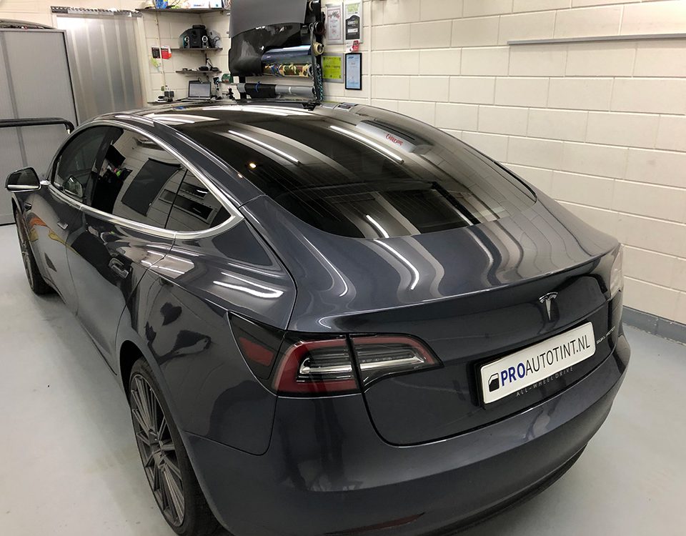Tesla Model 3 ramen blinderen