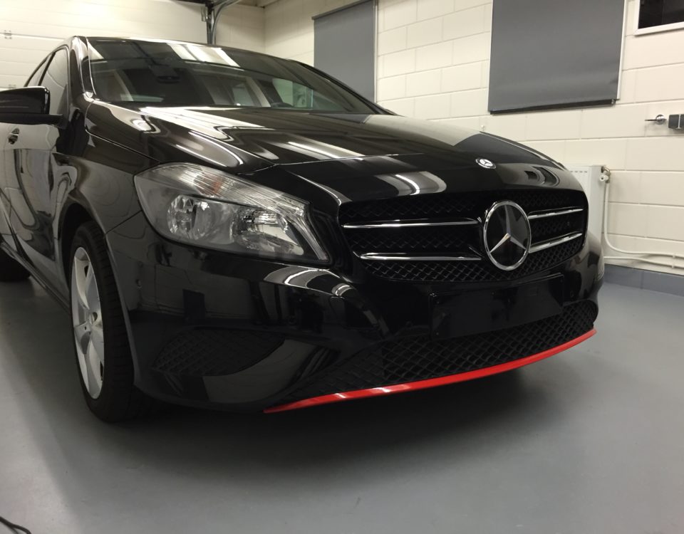 mercedes A klasse zwart spoiler