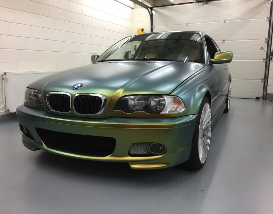 bmw wrap groen/geel