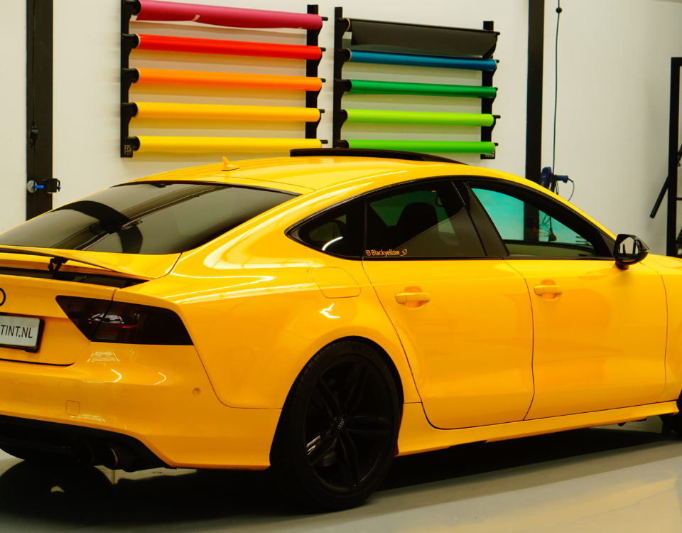 Audi S7 geel wrap