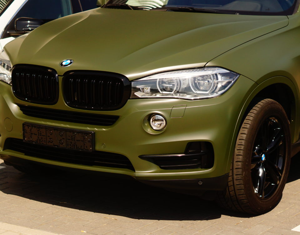 BMW X5 Matt groene wrap