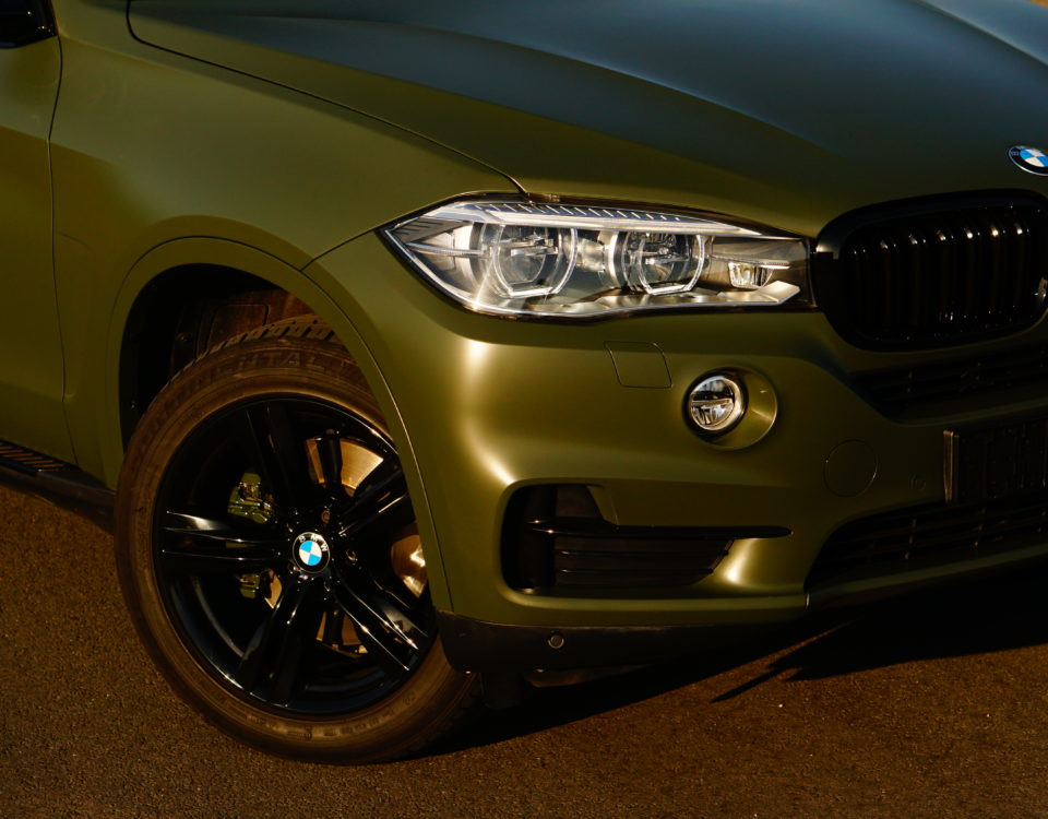 BMW X5 Matt groene wrap