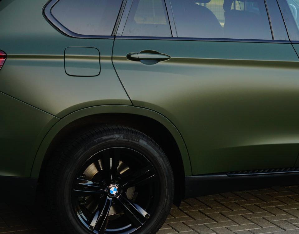 BMW X5 Matt groene wrap