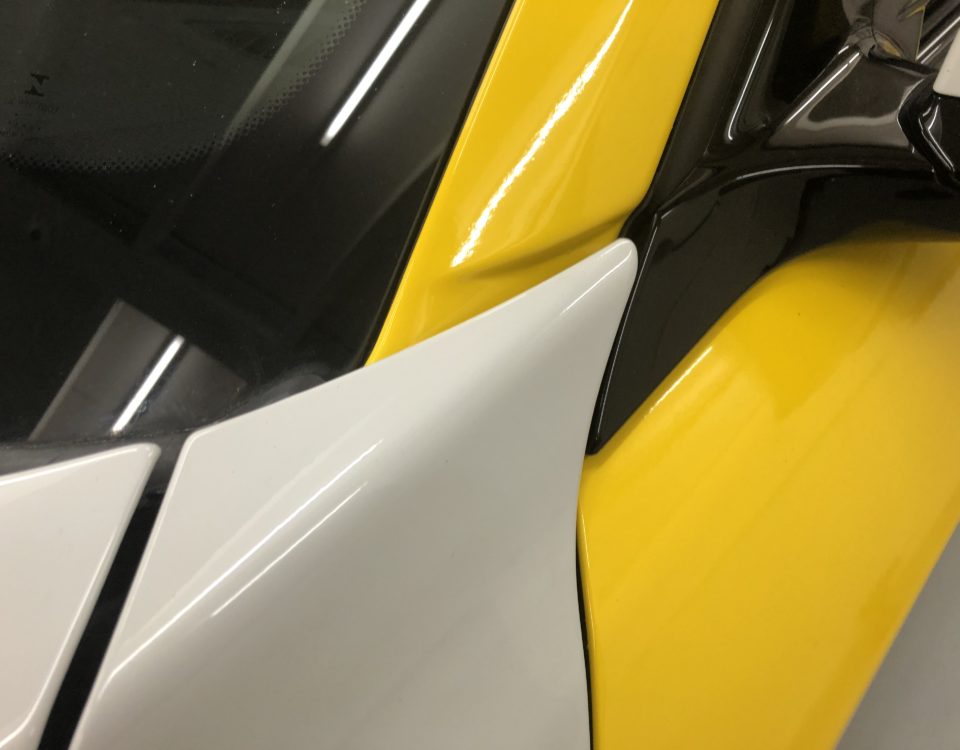 BMW 1 serie wrap geel
