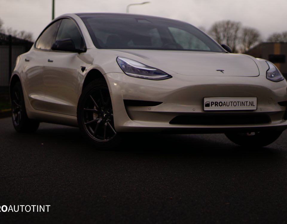 Tesla Model 3 avalanche grey wrap