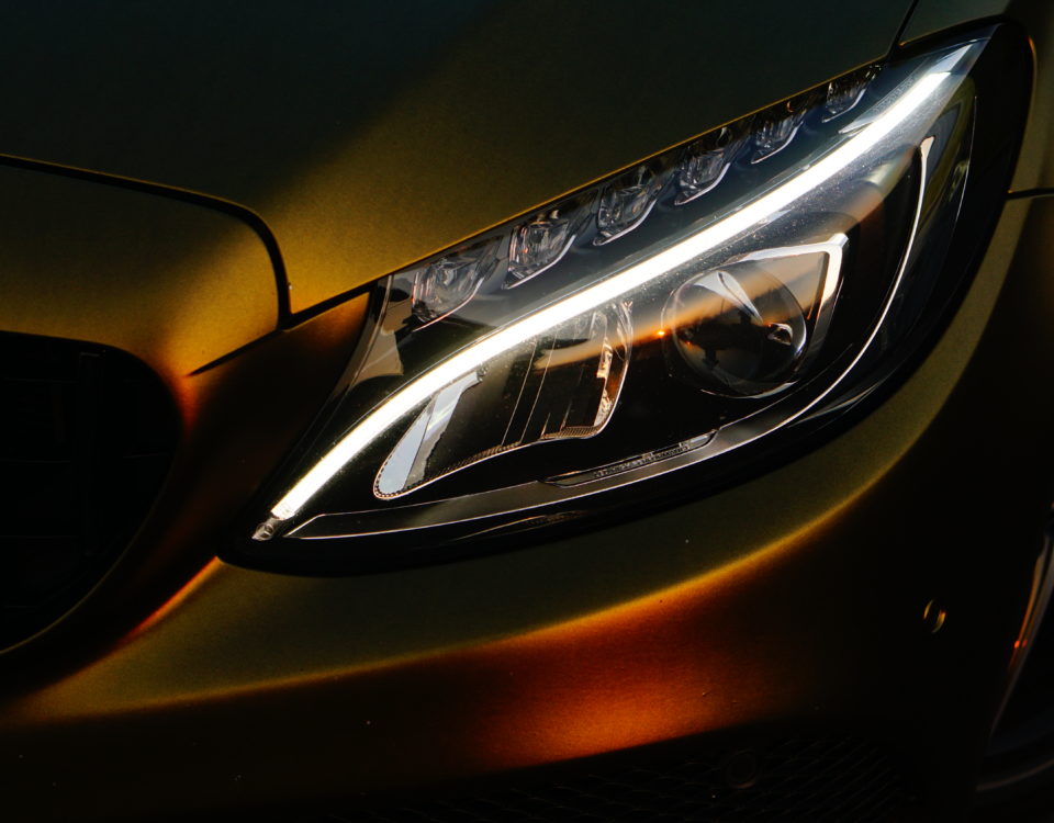 Mercedes C43 goud wrap