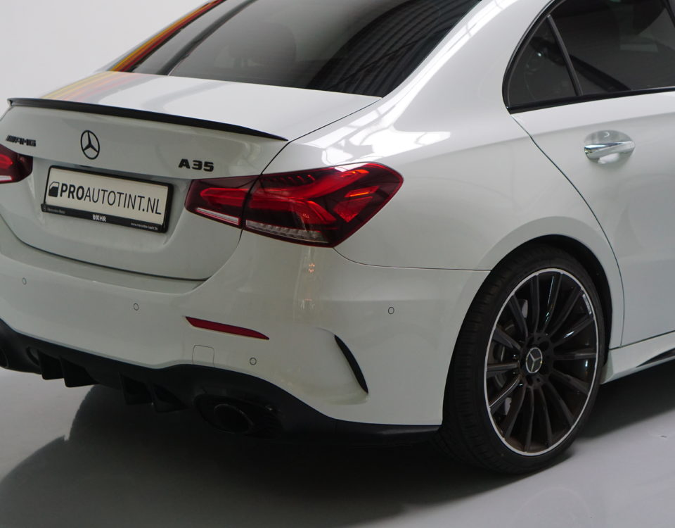 Mercedes A35 klasse wrap goud