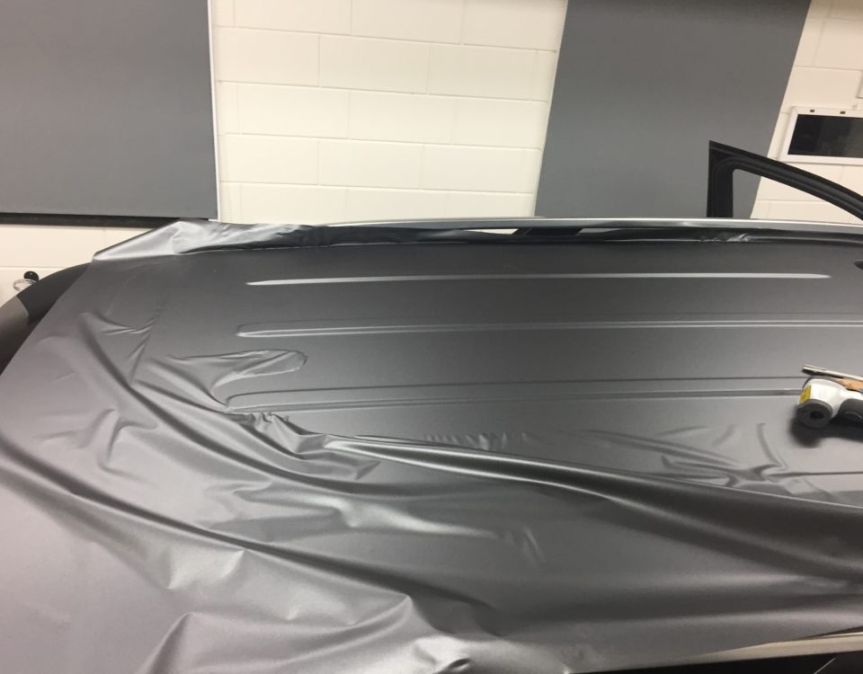 Mercedes ML mat grijs wrap