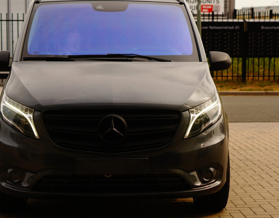 Mercedes Vito blauw chameleon