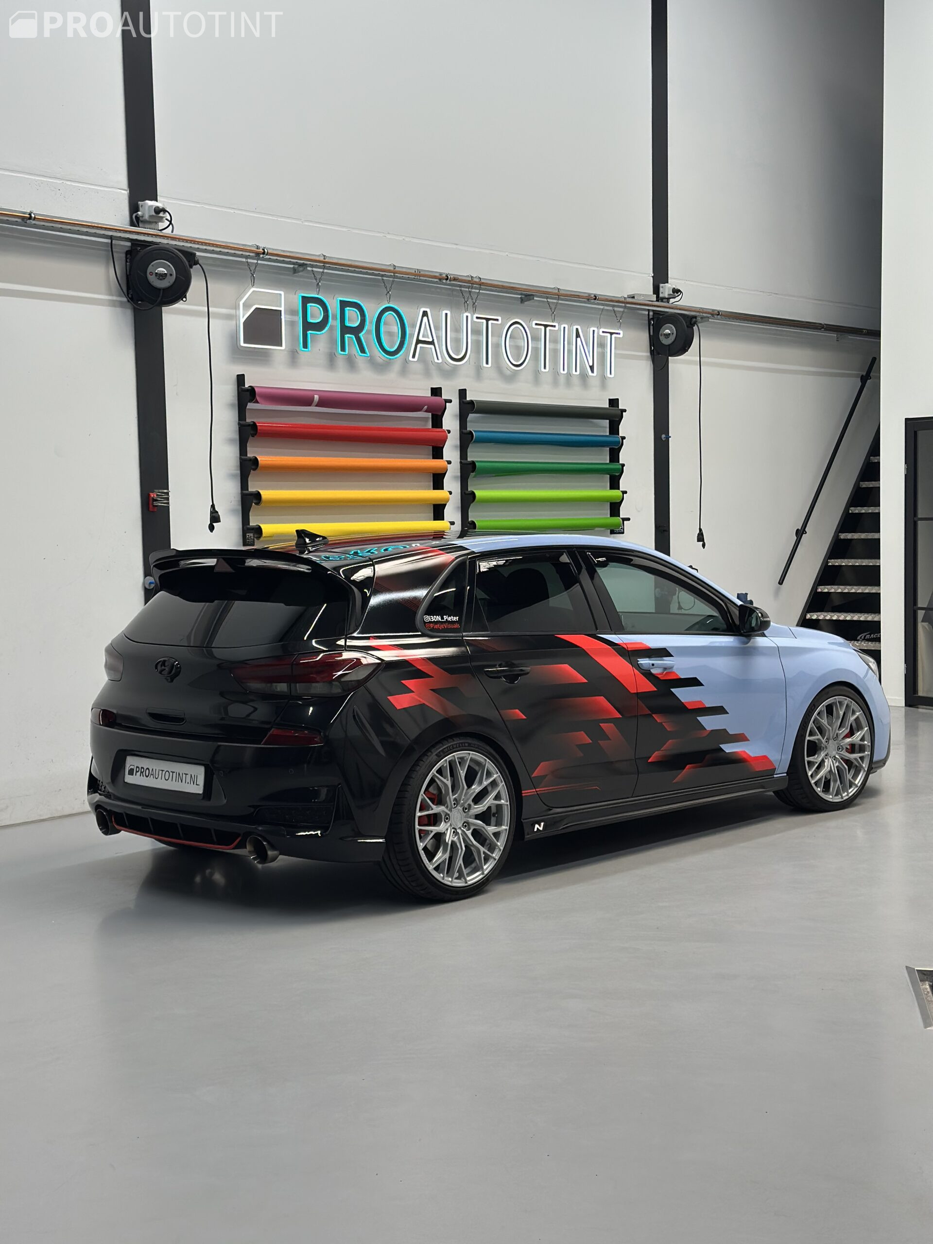 carwrap naar matzwart